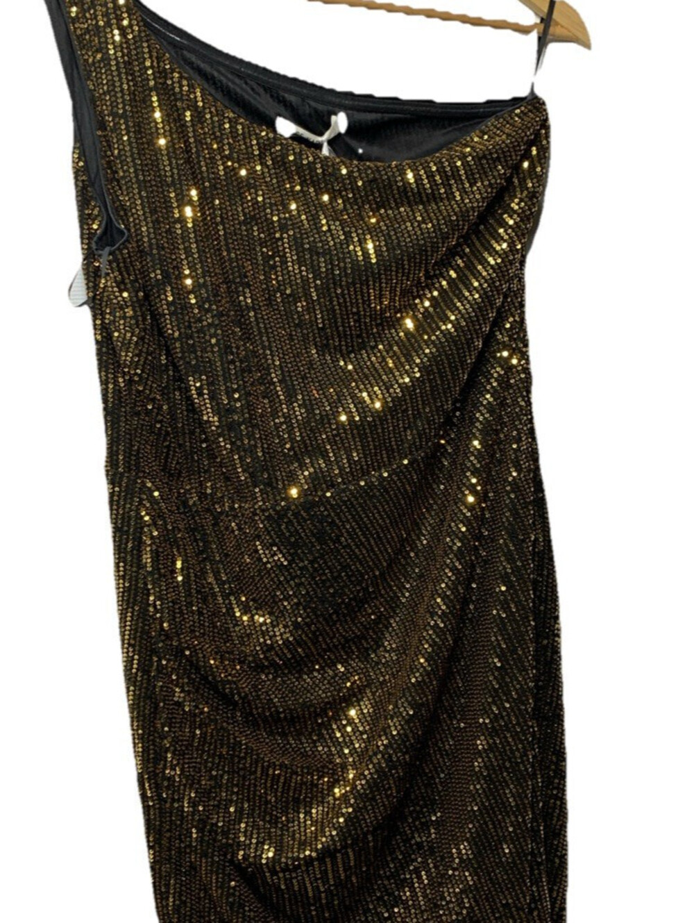 GRACE KARIN Womens Sequin Party Dress Cocktail One Shoulder Sleeveless Size XL